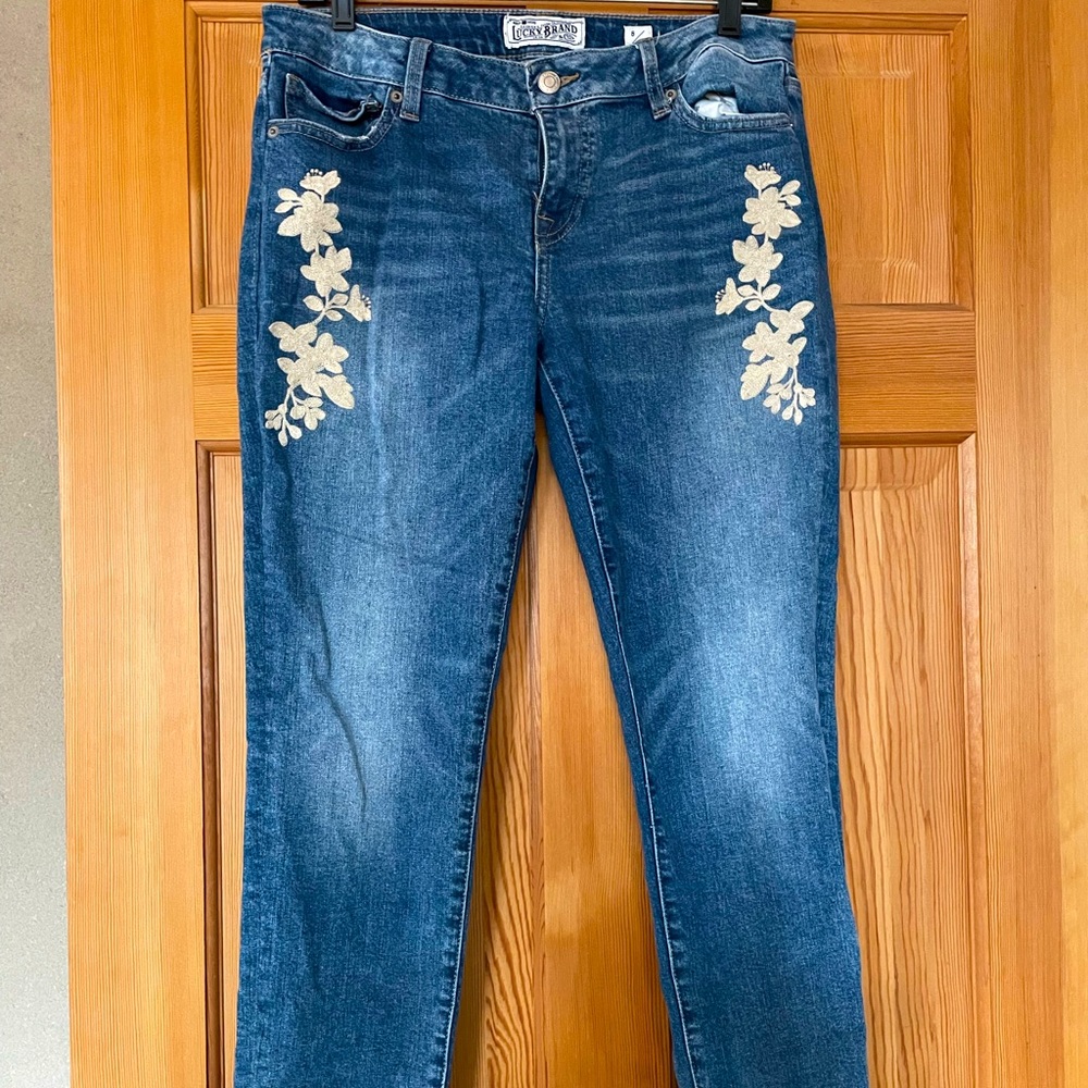 Lucky Brand Embroidered Lolita Skinny Jeans